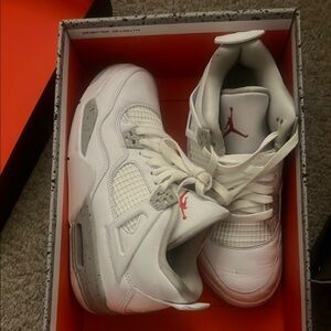 White and Red Sneakers